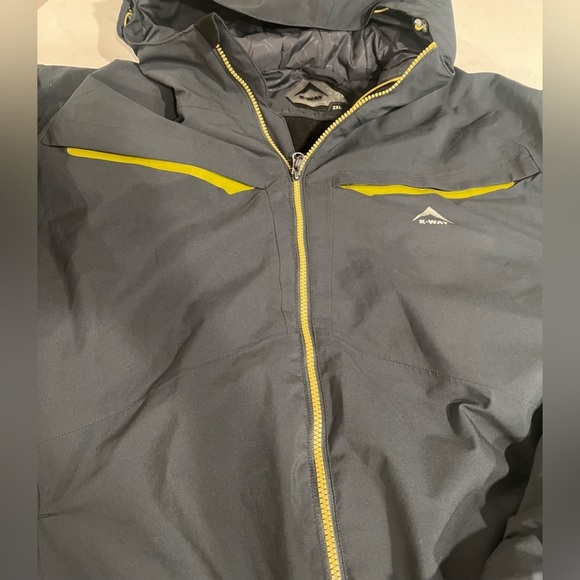 Kway Men's Ski jacket dark Gray coat 2xl - Picture 3 of 7